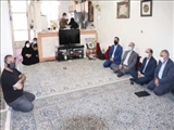 دیدار فرماندار و مدیرکل بنیاد شهید شهرستان های استان تهران با خانواده «سردار شهید ملاآقایی»