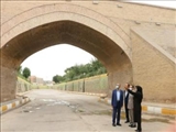 بازدید رئیس سازمان مدیریت و برنامه‌ریزی استان تهران از پل تاریخی باقرآباد 