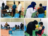 رانندگان تاکسی قرچك واکسینه شدند