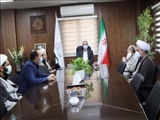 دیدار امام جمعه و تعدادی از مسئولان با فرماندار قرچک