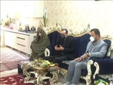 دیدار رئیس اداره حفاظت محیط زیست قرچک با خانواده شهید شیرازی حصاری 