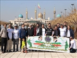 رکاب زنی کارکنان شهرداری قرچک تا حرم امام خمینی(ره)