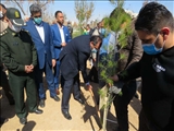  مراسم غرس نهال ایثار با نام و یاد شهدا در قرچک