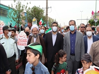 تقدیر فرماندار قرچک از حضور باشکوه مردم در راهپیمایی روز قدس