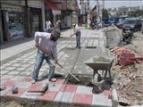 عملیات بهسازی پیاده راه خیابان باقرآباد قرچک کلید خورد
