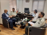 نشست فرمانده انتظامی شهرستان قرچک با معاون فرماندار