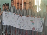 برپایی ایستگاه نقاشی هفته دفاع مقدس در قرچک