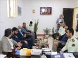 دیدار مسئولان با فرمانده نیروی انتظامی در قرچک