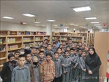 بازدید دانش آموزان پایه ششم مدرسه ابتدایی جهاد از کتابخانه شهید مطهری قرچک
