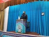 سخنرانی فرماندار شهرستان قرچک پیش از خطبه های نماز جمعه