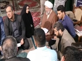 استقرار میز خدمت مسئولان شهرستان قرچک در منطقه پویینک