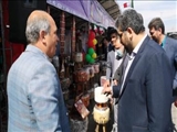 بازدید فرماندار از غرفه های ستاد خدمات سفرهای نوروزی شهرستان قرچک