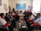 دیدار فرماندار با رئیس و کارکنان جمعیت هلال احمر شهرستان قرچک