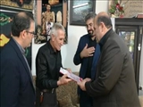 دیدار فرماندار قرچک بهمراه مسئولین بنیاد شهید از خانواده معظم شهدا