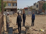 پیشرفت ۶۰ درصدی احداث پروژه زمین چمن مصنوعی روستای داودآباد