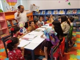 کلاس آموزش نقاشی در کتابخانه عمومی اقبال لاهوری قرچک برگزار شد