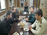 جلسه مشترک بخشدار و دهیار روستای داودآباد با فرمانده انتظامی قرچک