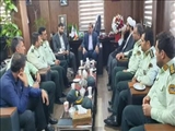دیدار فرمانده انتظامی شهرستان با سرپرست فرمانداری قرچک