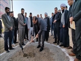 آیین کلنگ زنی پروژه مجموعه ورزشی و پارک روستای صالح آباد 