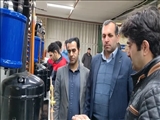 بازدید فرماندار قرچک از واحد تولید لوازم سرمایشی گرمایشی