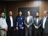 تجلیل و تقدیر از دروازبان تیم ملی فوتسال ایران توسط فرماندار قرچک