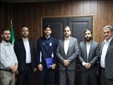 تجلیل و تقدیر از دروازبان تیم ملی فوتسال ایران توسط فرماندار قرچک