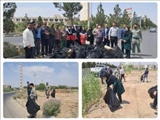 پاکسازی اراضی شهرک صنعتی قرچک همزمان با هفته محیط زیست