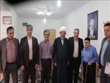 حضور فرماندار شهرستان قرچک در منزل شهید والامقام حسین لاله و جانباز سرافراز آقا میرزا مهرابی