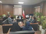 جلسه مشترک با مدیر پست بانک شرق استان تهران در راستای همکاری مضاعف در شهرستان قرچک