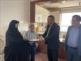حضور فرماندار شهرستان قرچک در منزل شهید والامقام امراله بهرامی جوبه