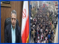 قدردانی فرماندار شهرستان قرچک از حضور گسترده مردم در راهپیمایی یوم الله ۲۲ بهمن